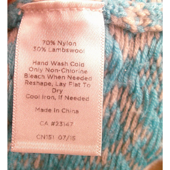 Talbot's Crew Neck Fair Isle Sweater Women's 2X Petite Icelandic, Nordic - Picture 8 of 9